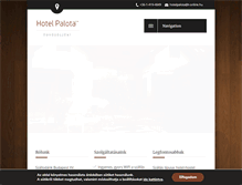 Tablet Screenshot of hotelpalota.com